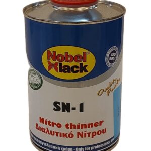 Διαλυτικό Νίτρου SN-1 1L Nobel Lack | Επαγγελματικό Διαλυτικό Βαφής