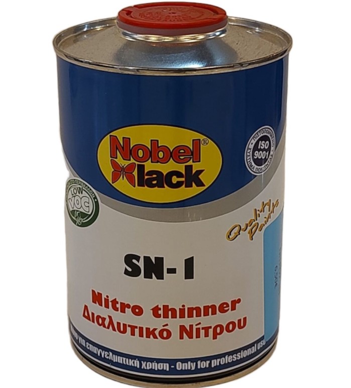 Διαλυτικό Νίτρου SN-1 1L Nobel Lack | Επαγγελματικό Διαλυτικό Βαφής