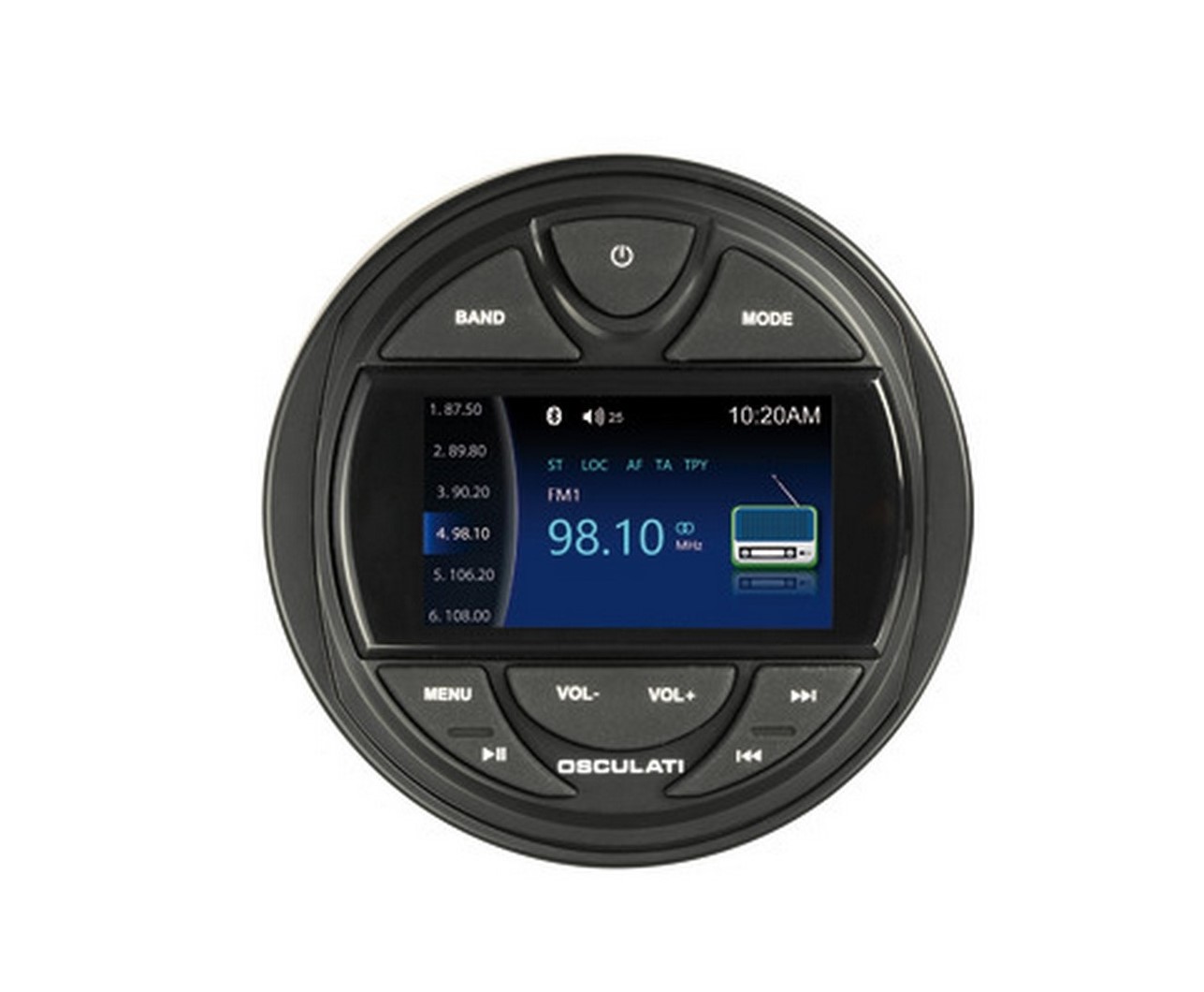 Osculati Marine Radio Bluetooth/USB/MP3 με Τηλεχειρισμό | Αδιάβροχο Ράδιο Σκάφους