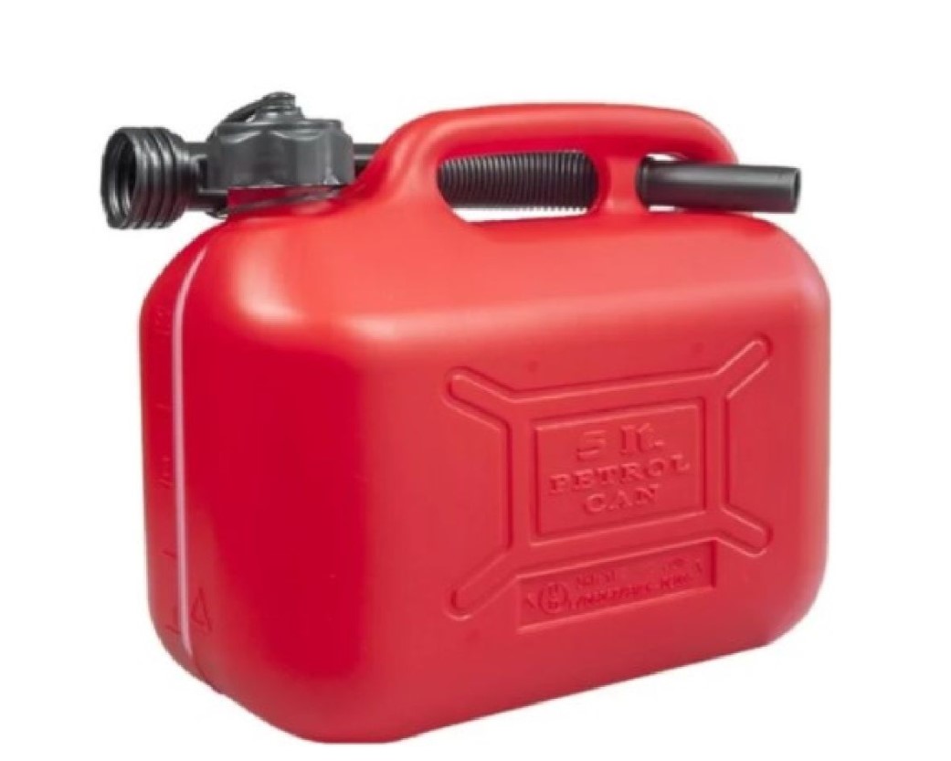 Μπιτόνι Καυσίμου 10L Πλαστικό με Ρούξουνι (Petrol Can)